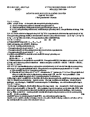 Đề thi chọn học sinh giỏi THPT năm học 2003 - 2004 môn thi Hoá học lớp 10